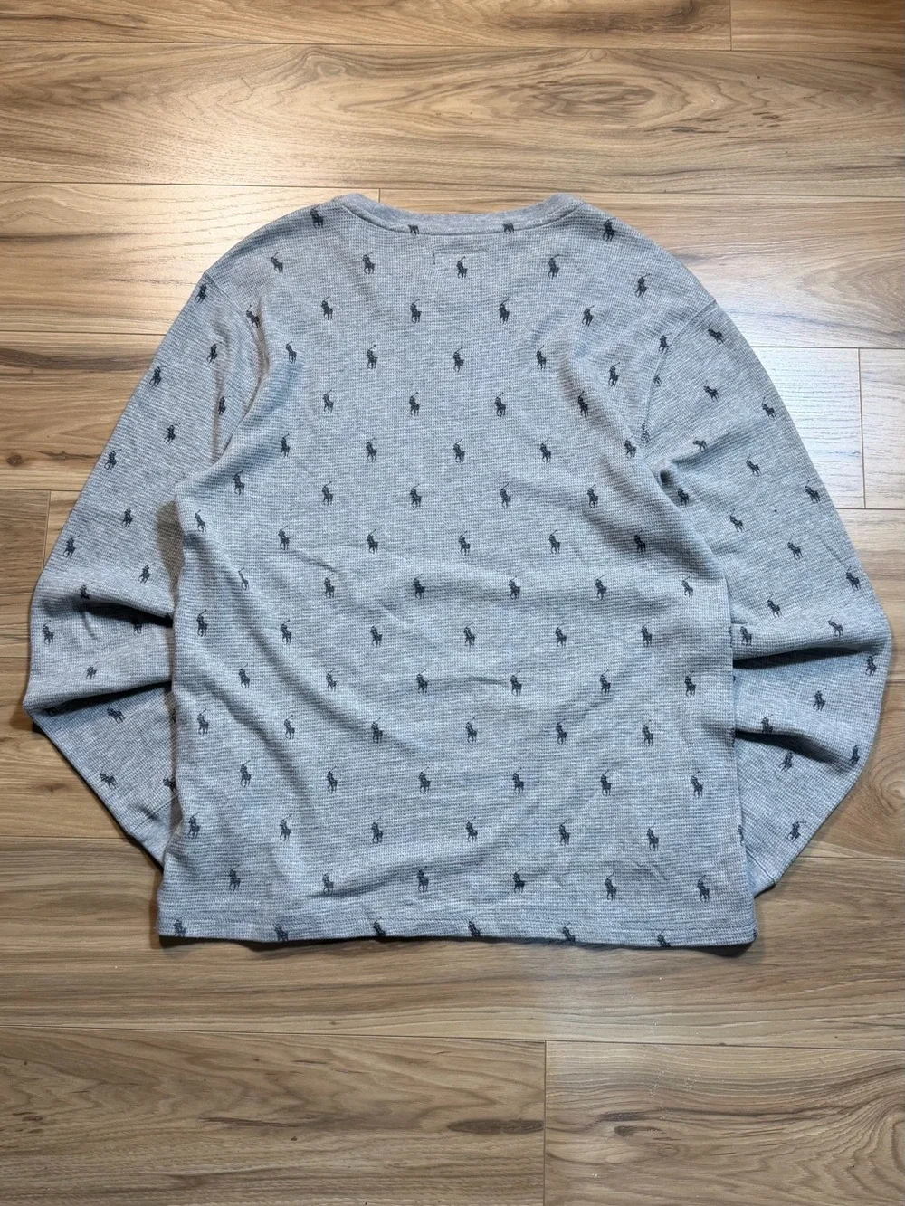 Gray Polo Ralph Lauren Thermal lightweight AOP